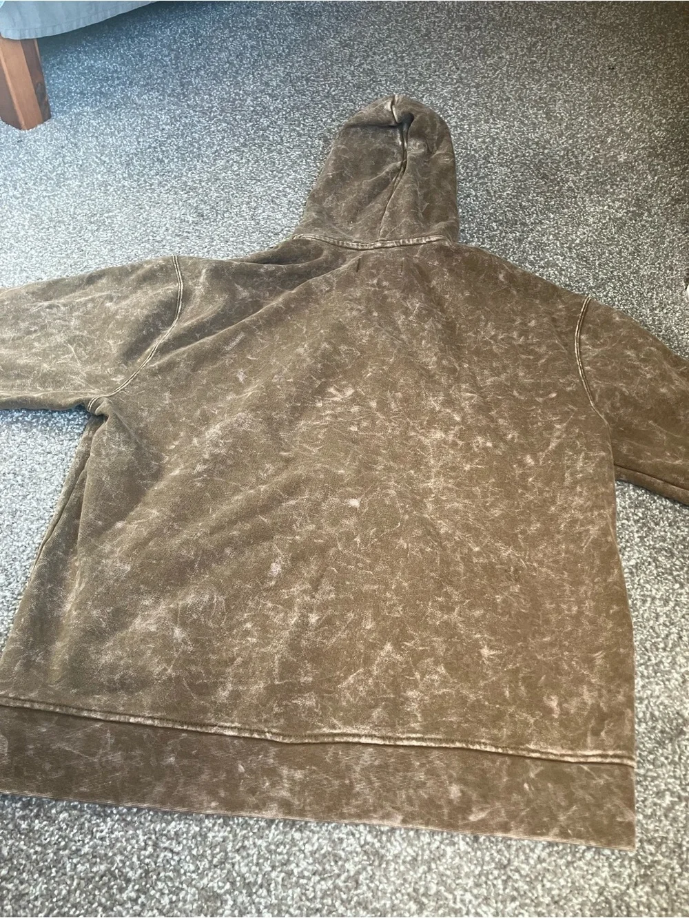 Jordan Brown Washed Pullover Hoodie